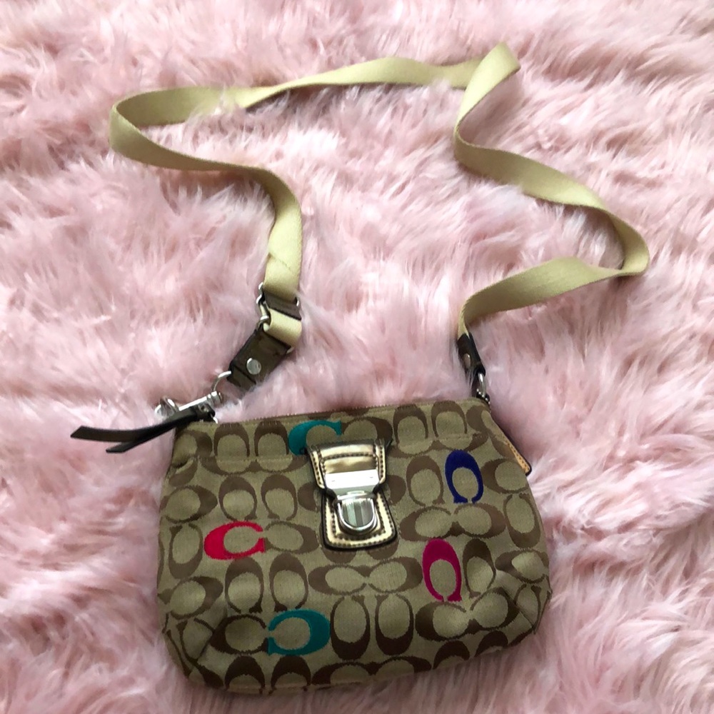 Brown , cross body couch purse